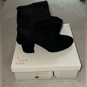 Target thigh high black boots